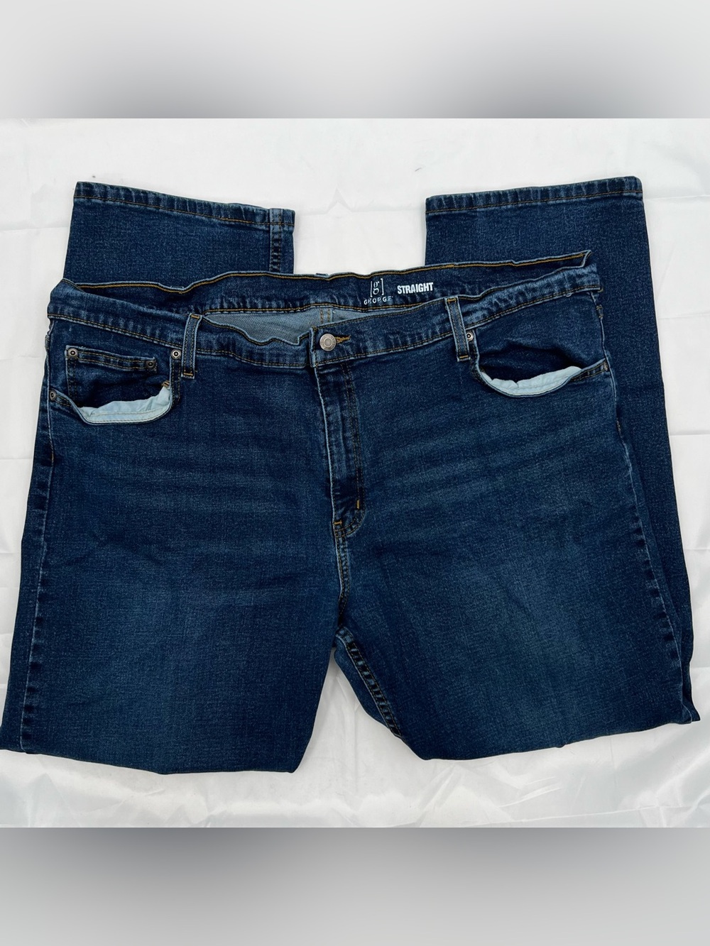 J034 Men’s George Straight Fit Dark Blue Men's Jeans